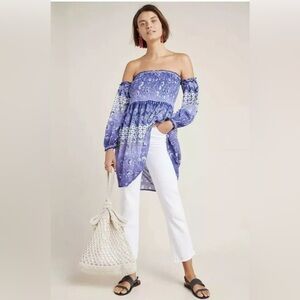 Anthropologie x Raga Willa Off The Shoulder Smocked Dress - size XS NWT